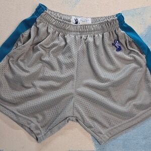 RELAX LACROSSE Lacrosse R1 Lax Shorts Unisex S Gray Mesh 24" Royal Trim USA EUC
